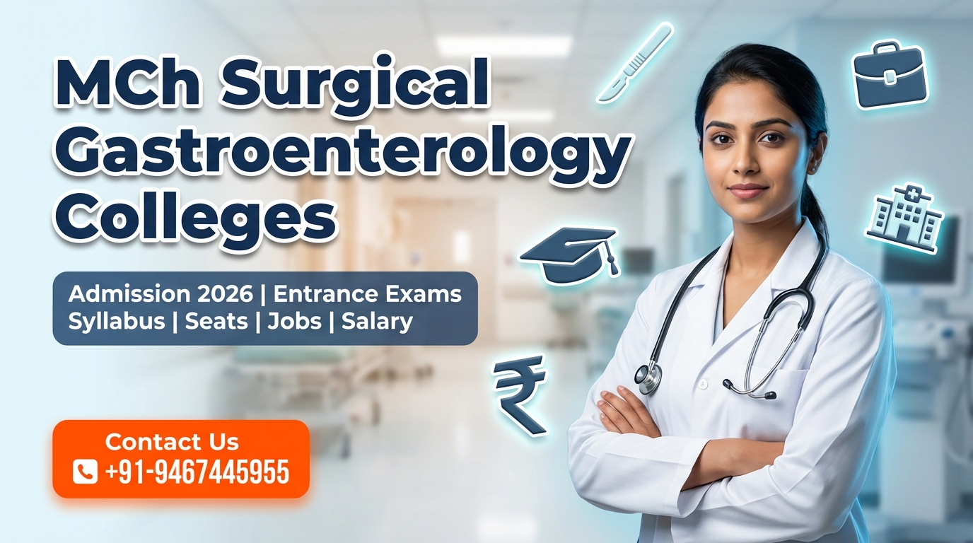 MCh Surgical Gastroenterology: Admissions, medical colleges, fees, eligibility criteria details